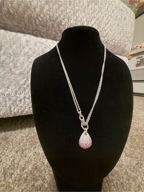 Swarovski Crystal Teardrop Pendant Necklace